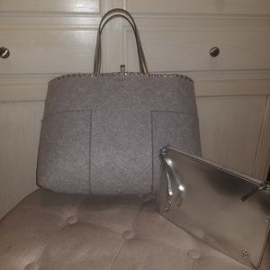 Tory Burch Block-T Felt Tote